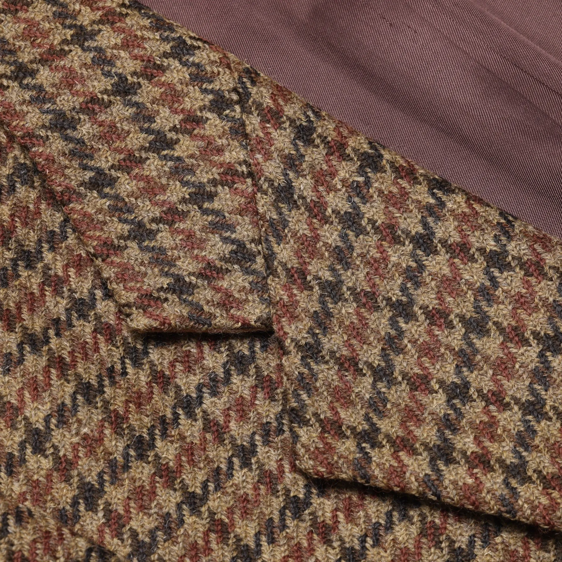 80s, Woolmark, Rough-Spun Houndstooth Tweed