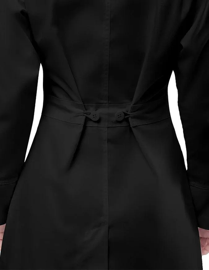 Adar 32 Inches Women's Multi Layered Pockets White Lab Coat