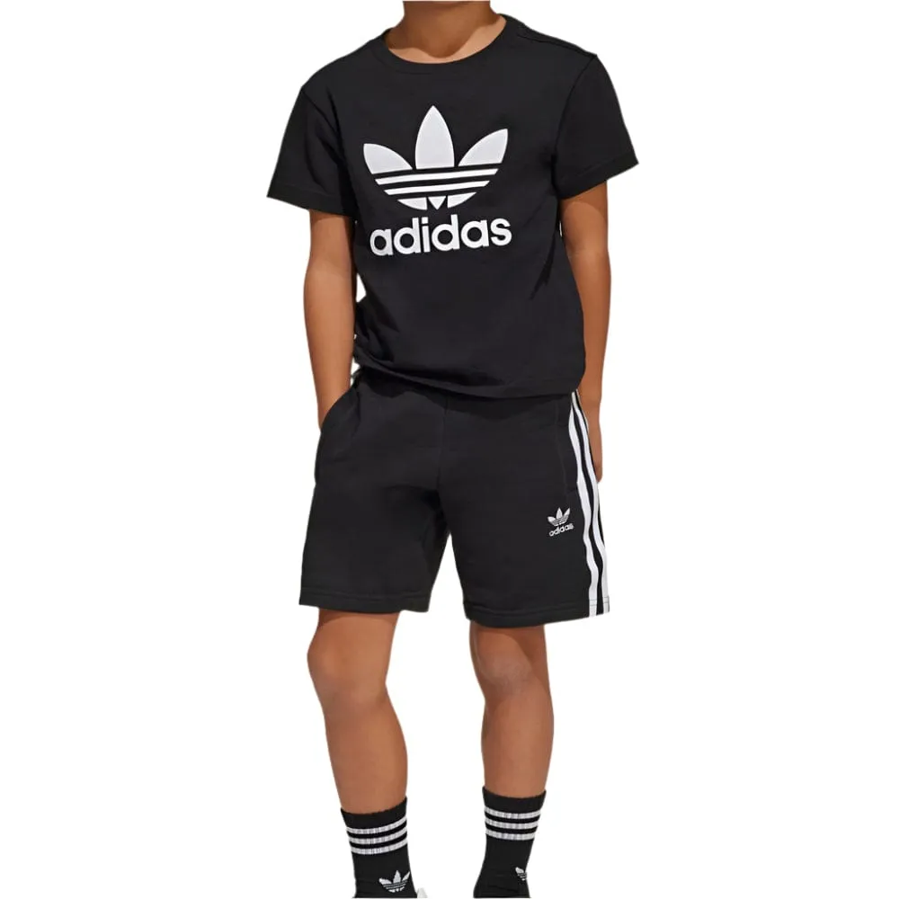 adidas Childrens Adicolor Trefoil Short Tee Set - Black
