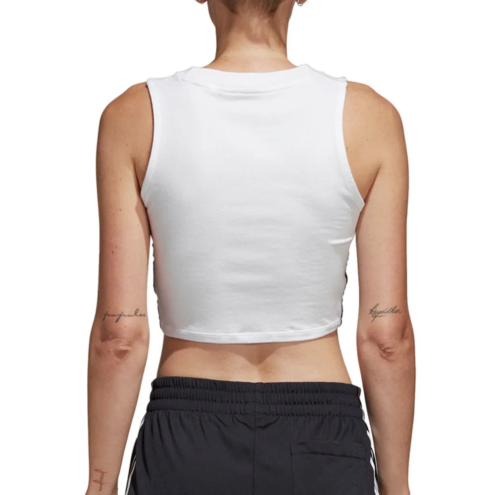 Adidas Originals Trefoil Women's Athletic Casual Crop Top White/Black