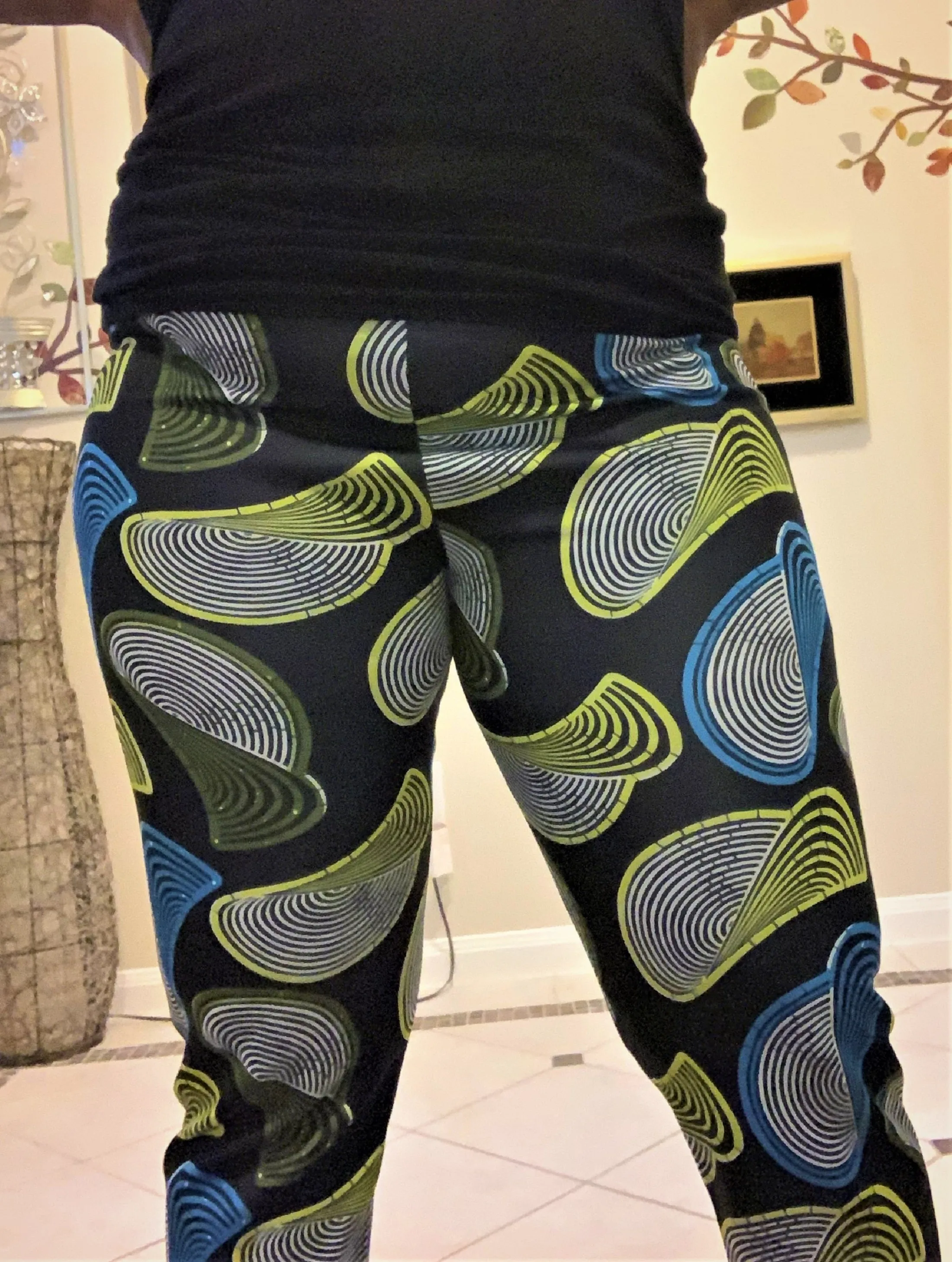 African Style: African print jeggings