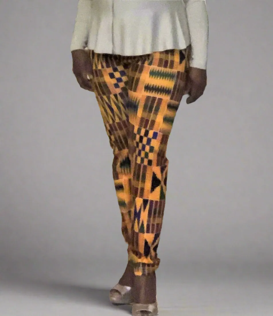 African Style: African print jeggings