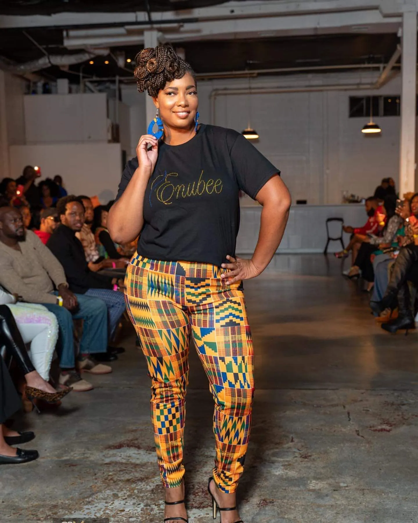 African Style: African print jeggings