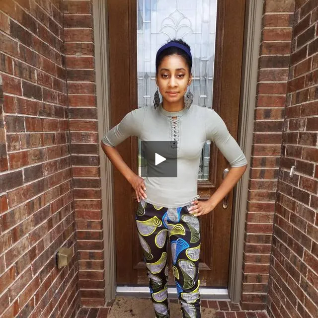 African Style: African print jeggings