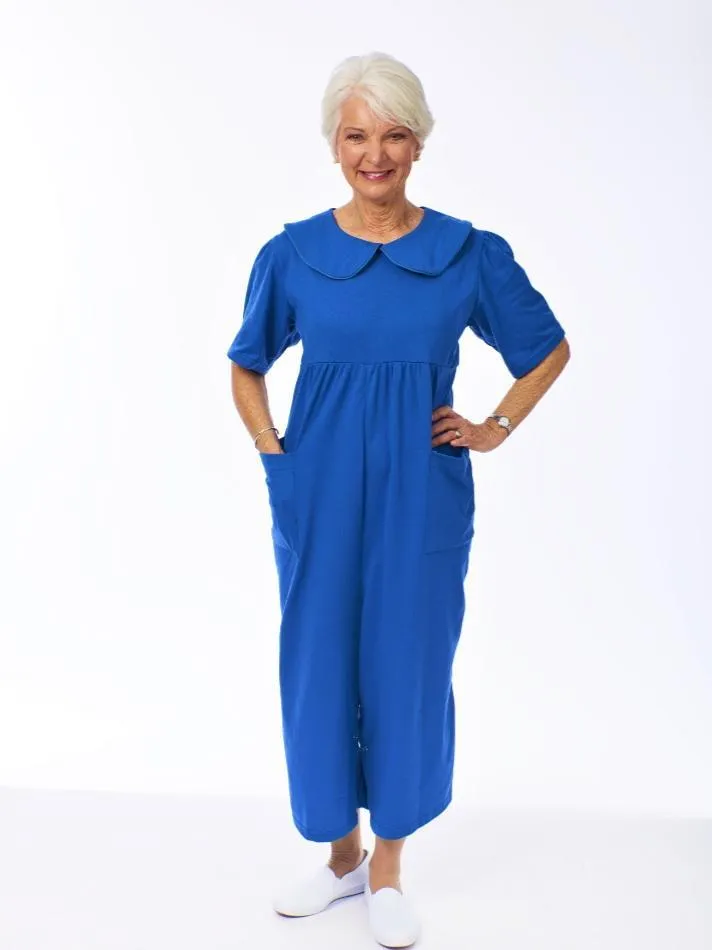 Back-Zip Culotte Jumpsuit