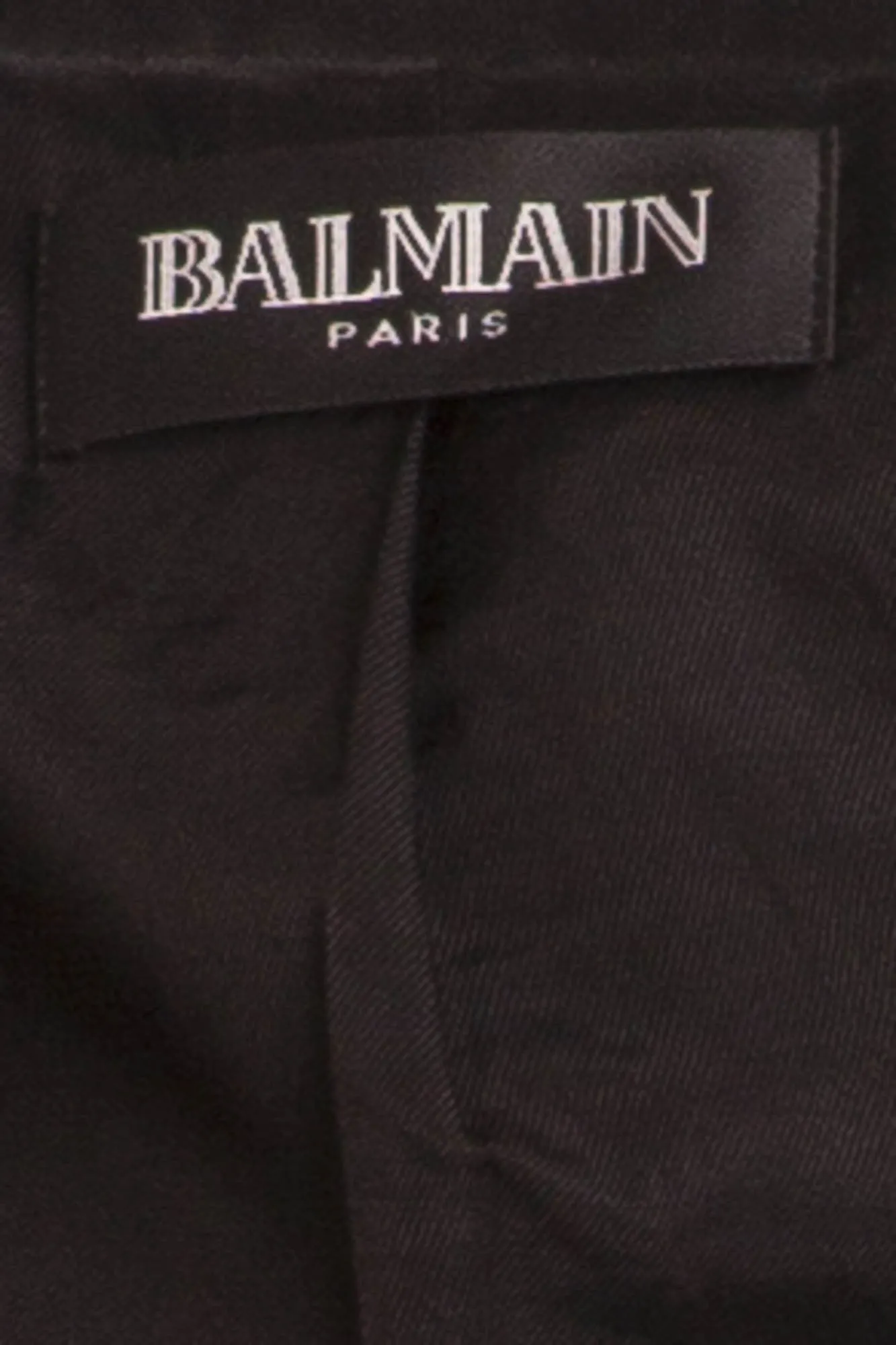Balmain - Black Blazer Silver Buttons Gold Trim  - FR 40