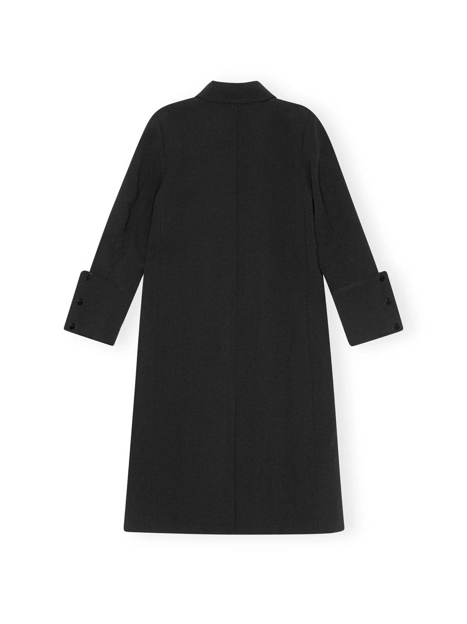 Bonded Crepe Coat / Black
