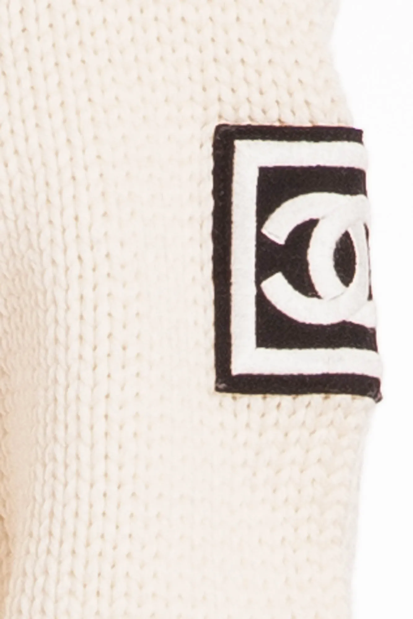 Chanel - Knitted White & Black Sweater - FR 40