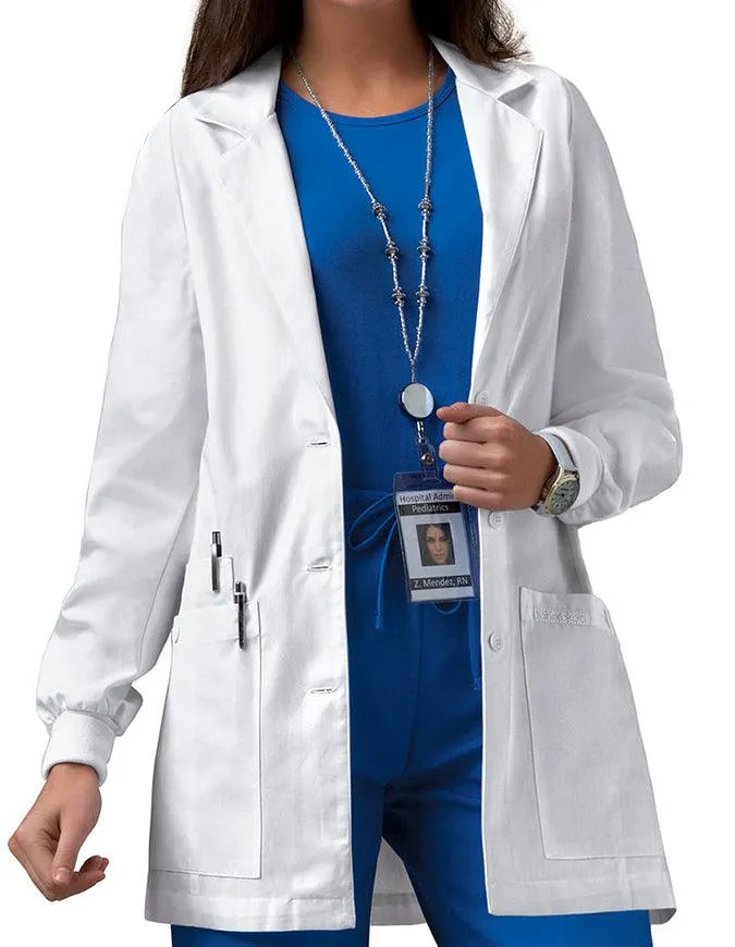 Cherokee Women's 30 inch Rib Knit Cuff Medical Lab Coat