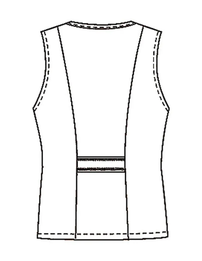 Cherokee Women's Two Pocket Button Front Medical Vest