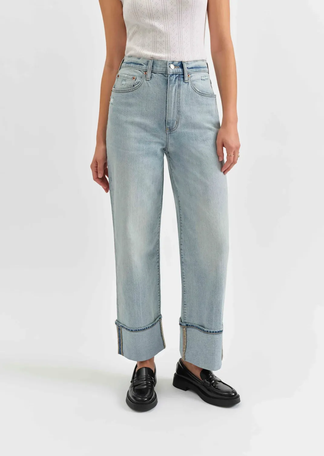 DAZE EASTSIDE HIGH RISE LOOSE W CUFF-CHERISH