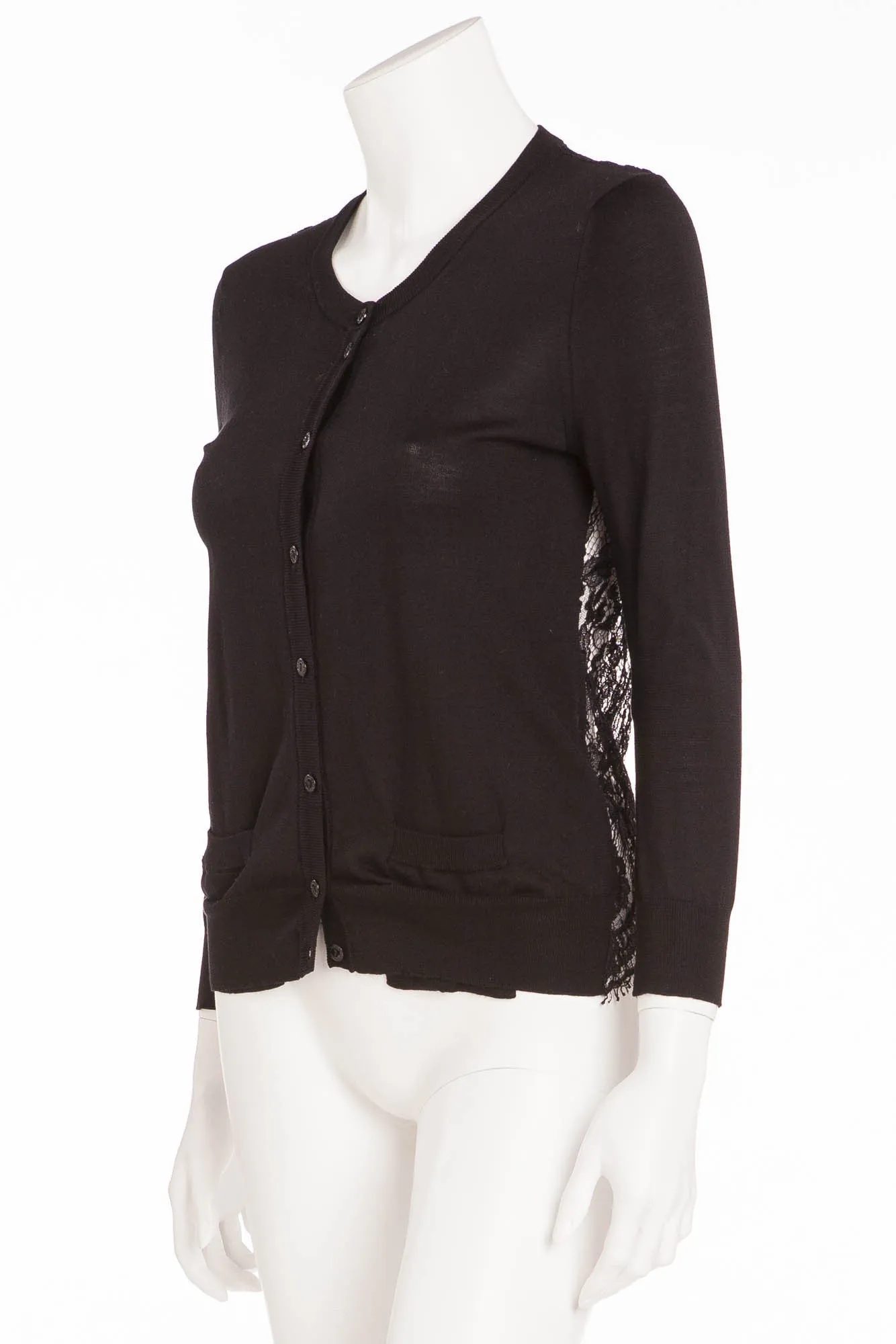 Dolce & Gabbana  - Black Lace Cardigan -IT 42