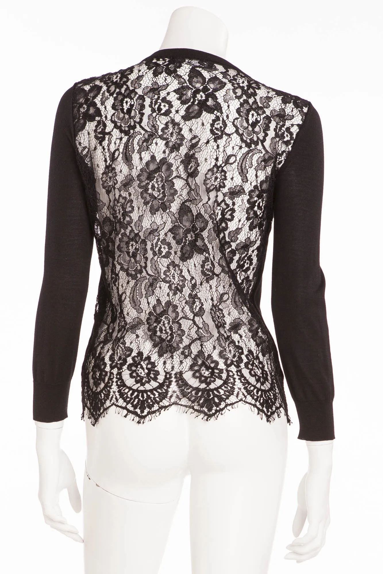 Dolce & Gabbana  - Black Lace Cardigan -IT 42