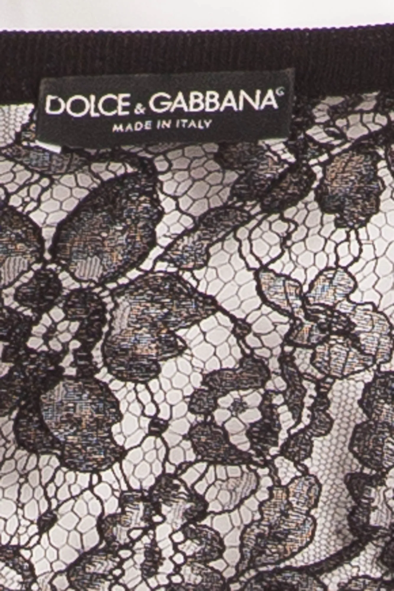 Dolce & Gabbana  - Black Lace Cardigan -IT 42
