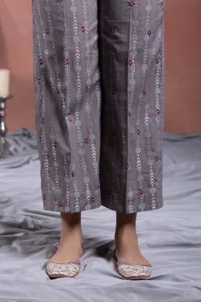 Embroidered Jacquard Culottes