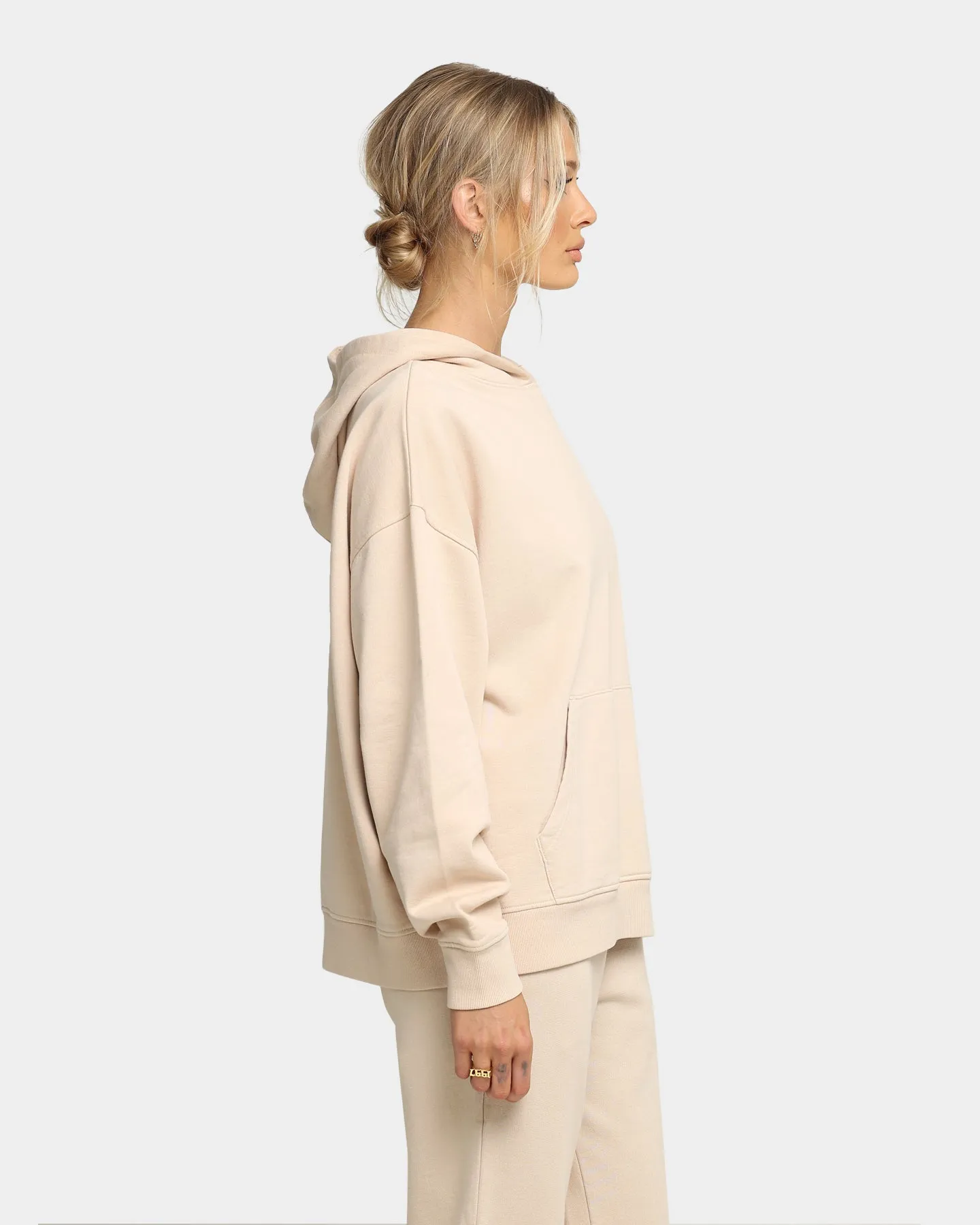 EN ES Women's Vintage Wash Hoodie Bone