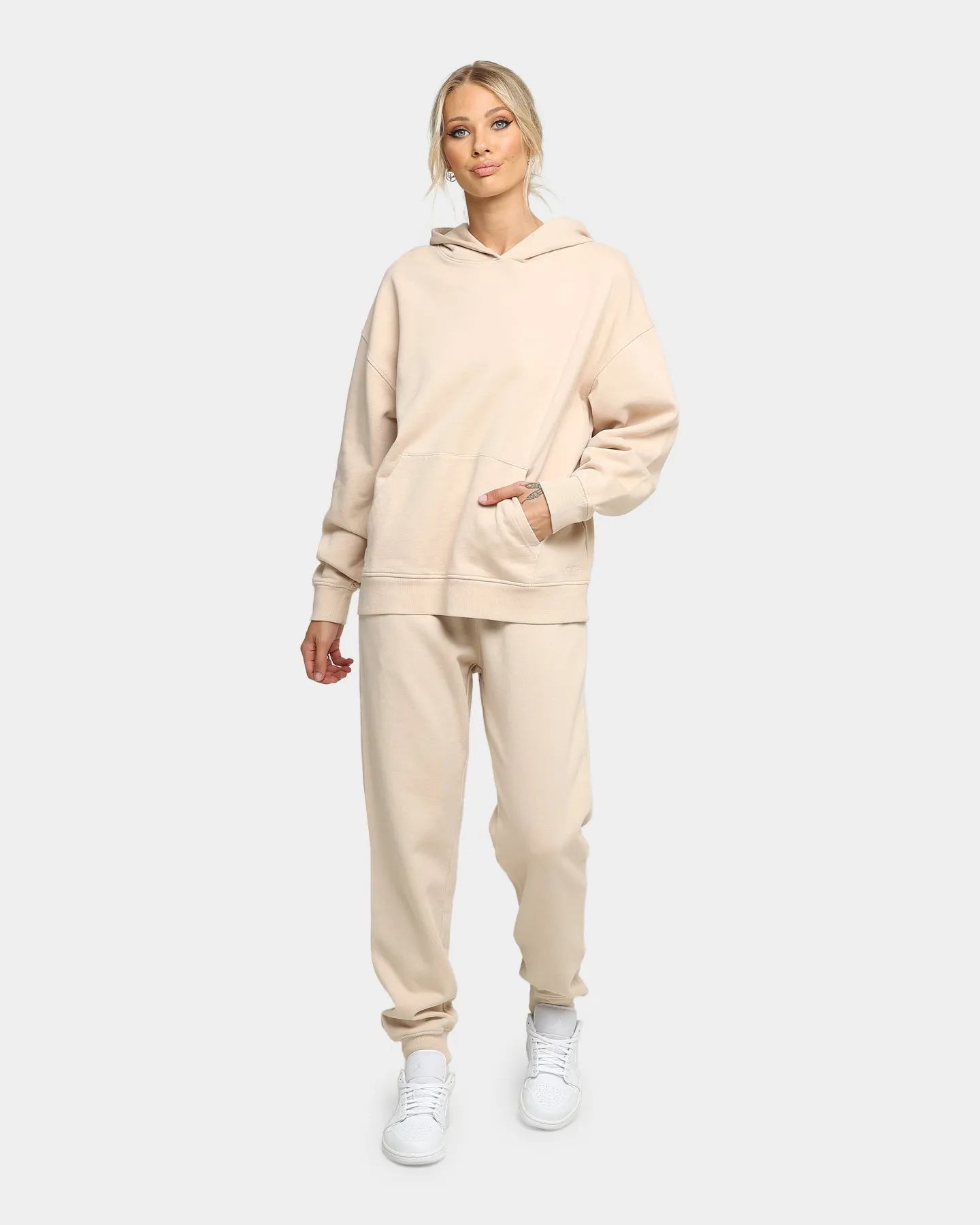 EN ES Women's Vintage Wash Hoodie Bone
