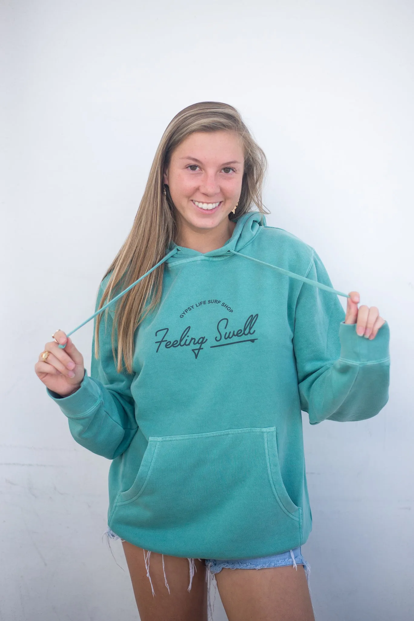 Feeling Swell Simple Hoodie - Mint