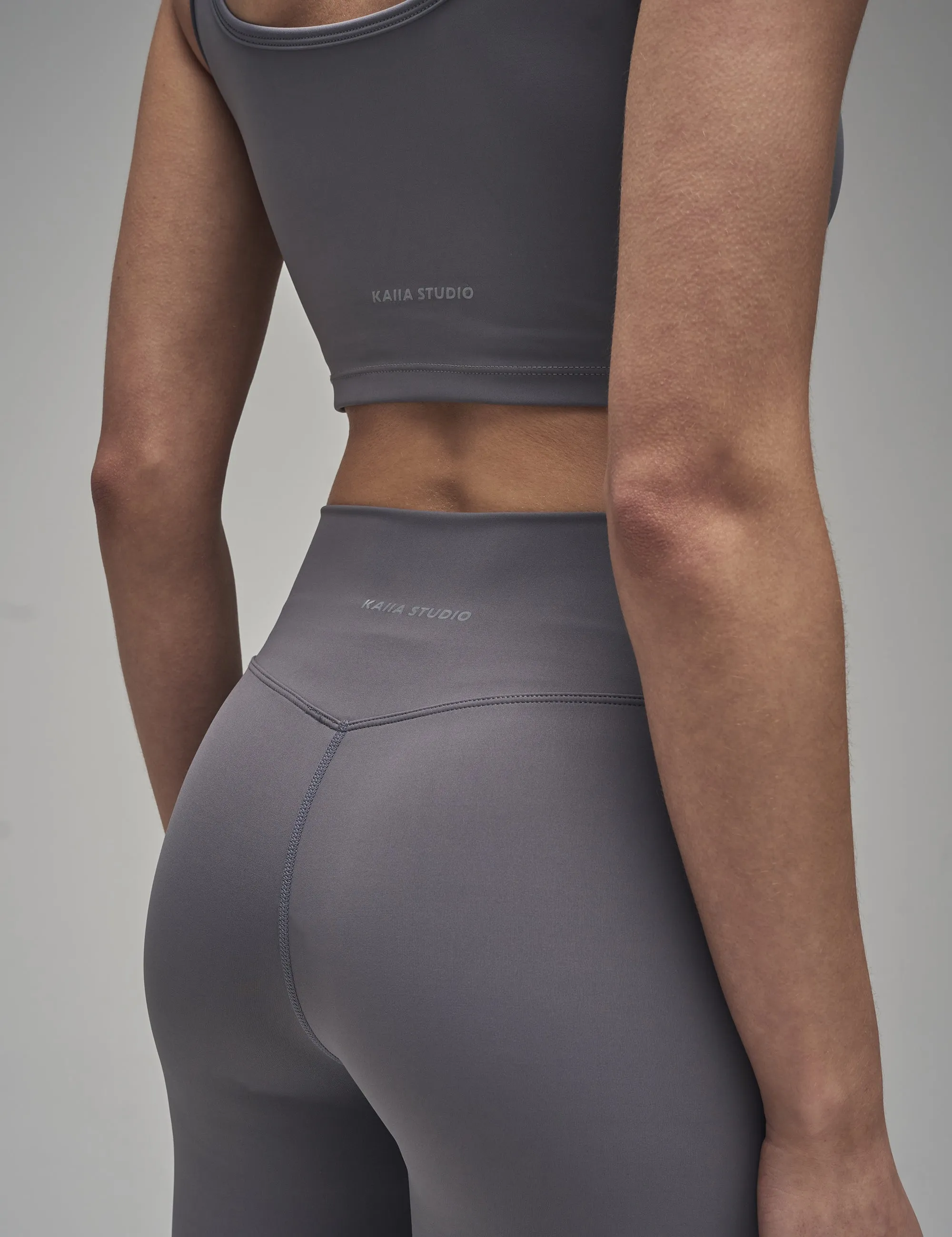Kaiia Sculpt Yoga Pants Slate Grey