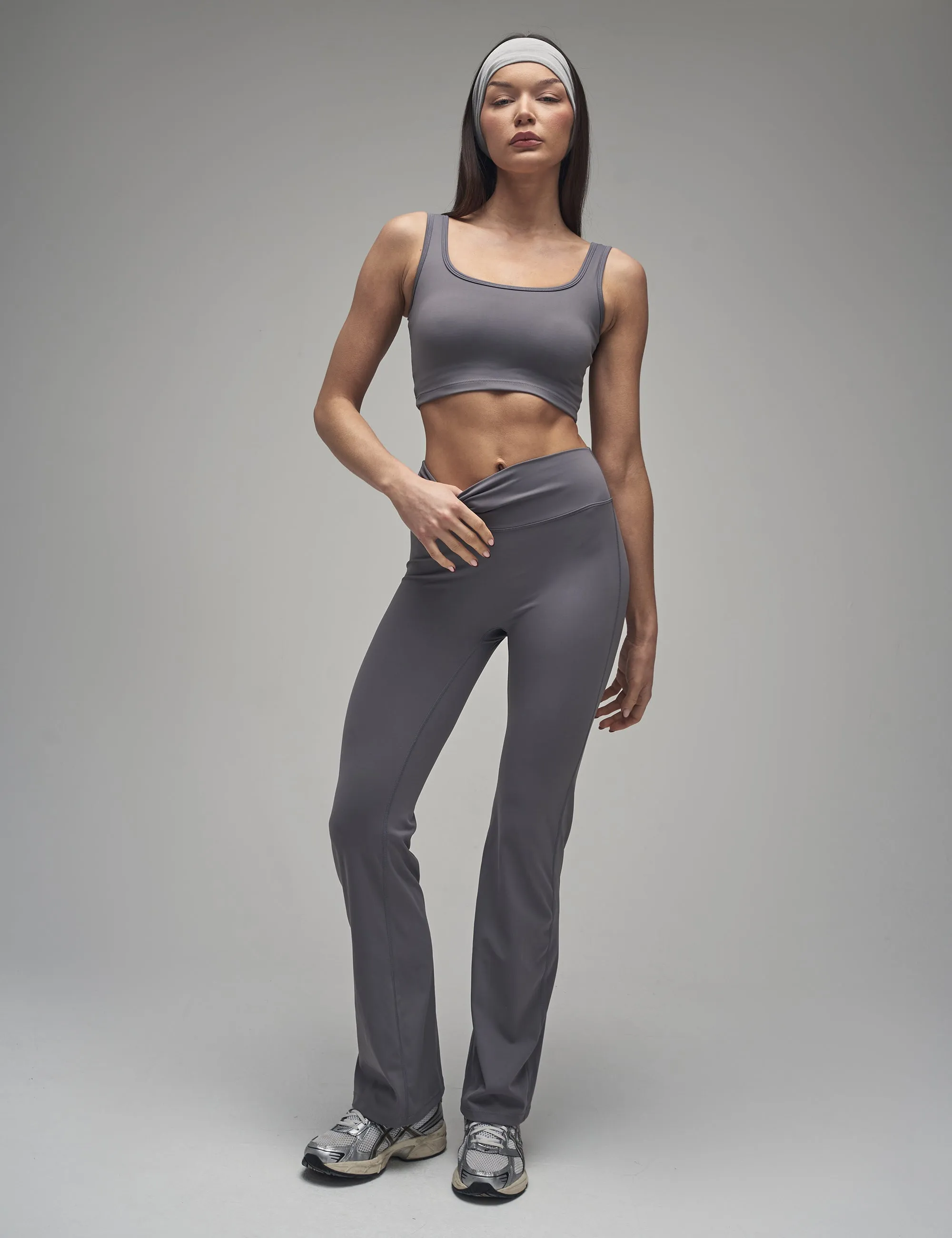 Kaiia Sculpt Yoga Pants Slate Grey