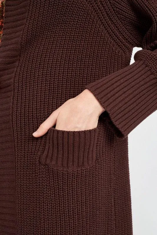 Lapel Corrar Maxi Cardigan