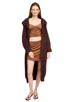 Lapel Corrar Maxi Cardigan