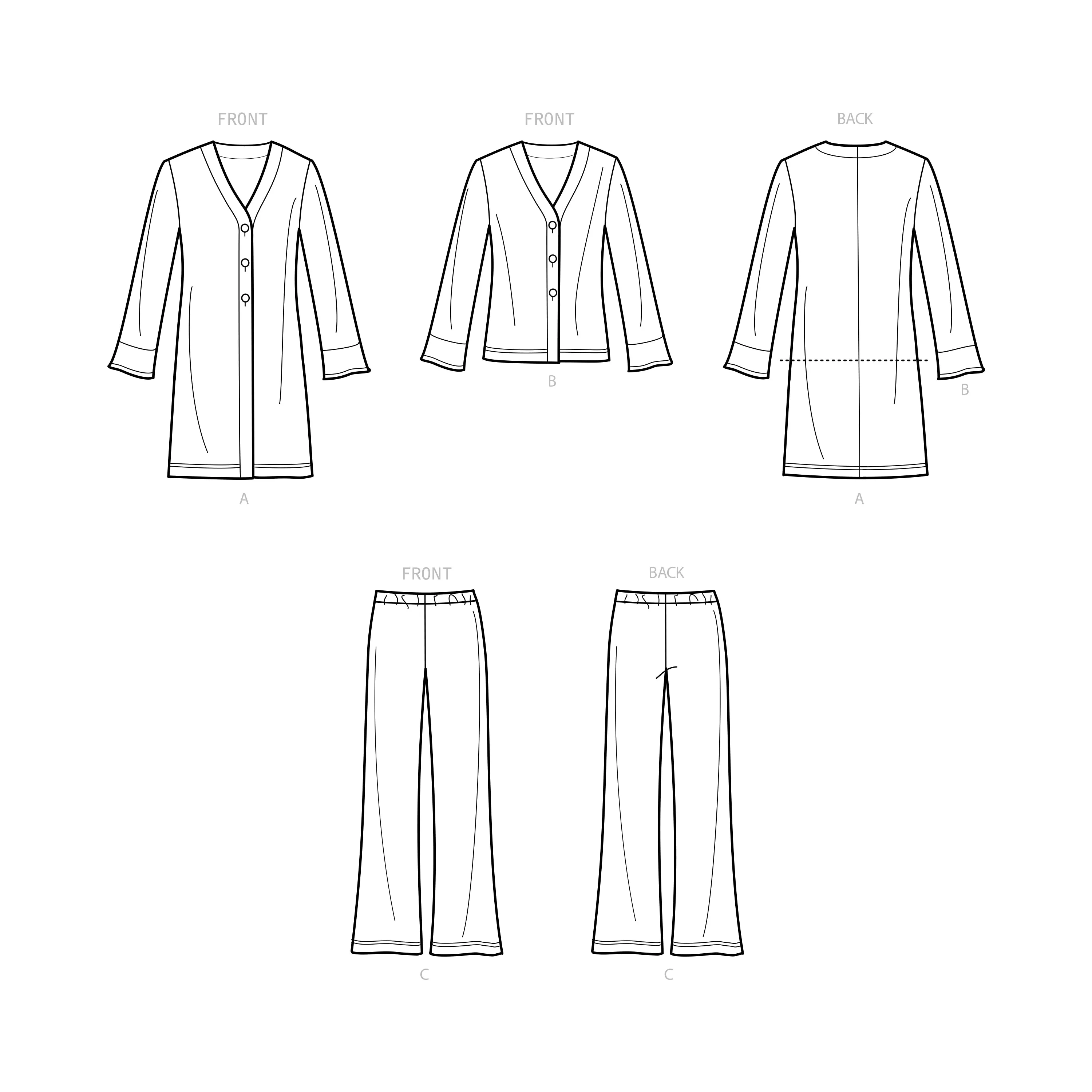 New Look Sewing Pattern N6711 - Misses' Cardigans and Pants