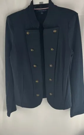Tommy Hilfiger Women's Navy Military Band Sky Captain Jacket Size M