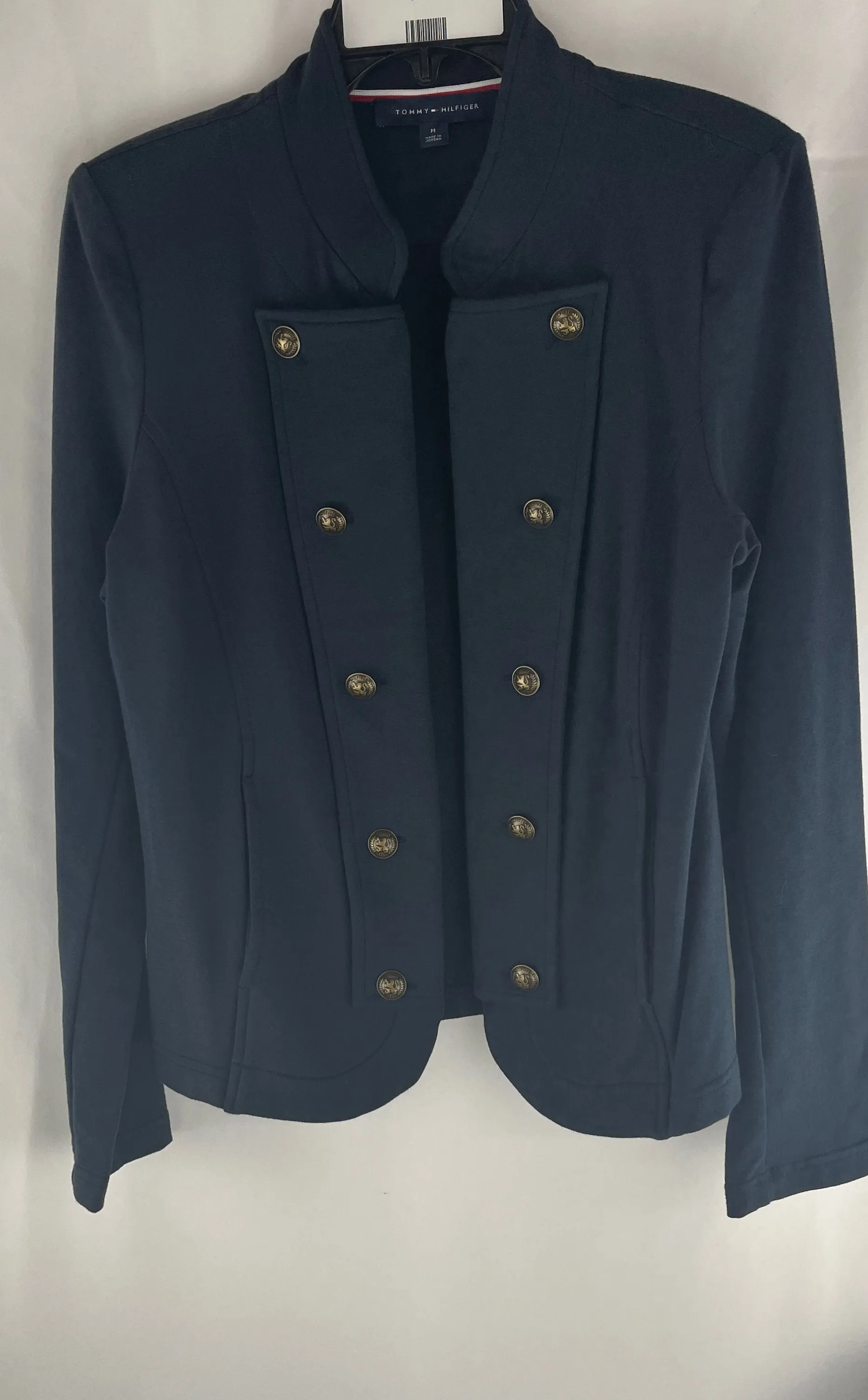 Tommy Hilfiger Women's Navy Military Band Sky Captain Jacket Size M