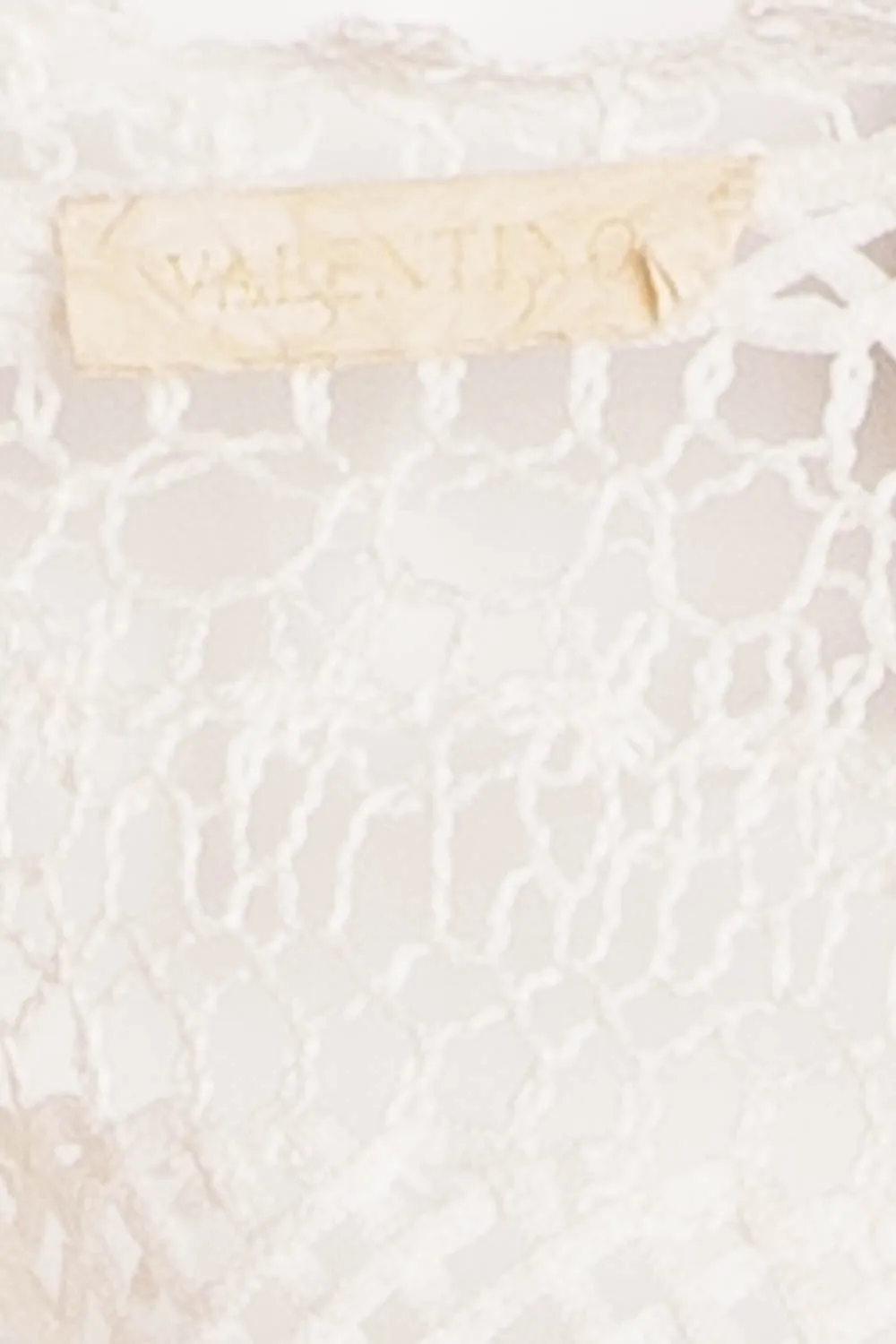 Valentino - White Crochet Lace 3/4 Sleeve Button Up Jacket - IT 42