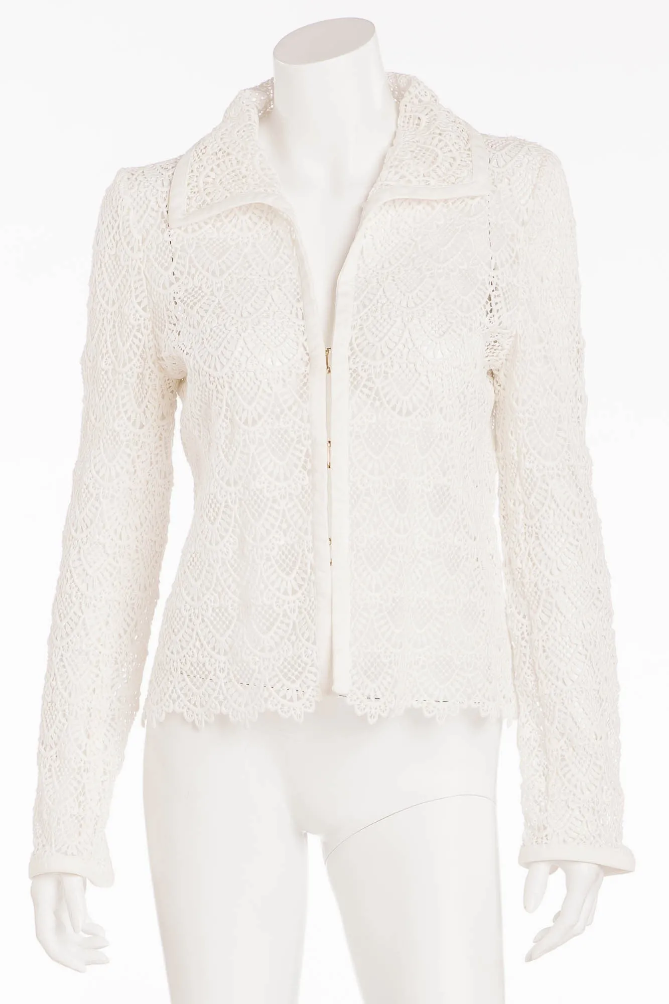 Valentino - White Lace  Jacket- US 8