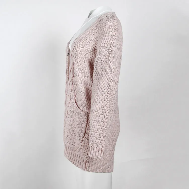 VenusFox Long Long Sleeve Knitted Sweater Cardigans