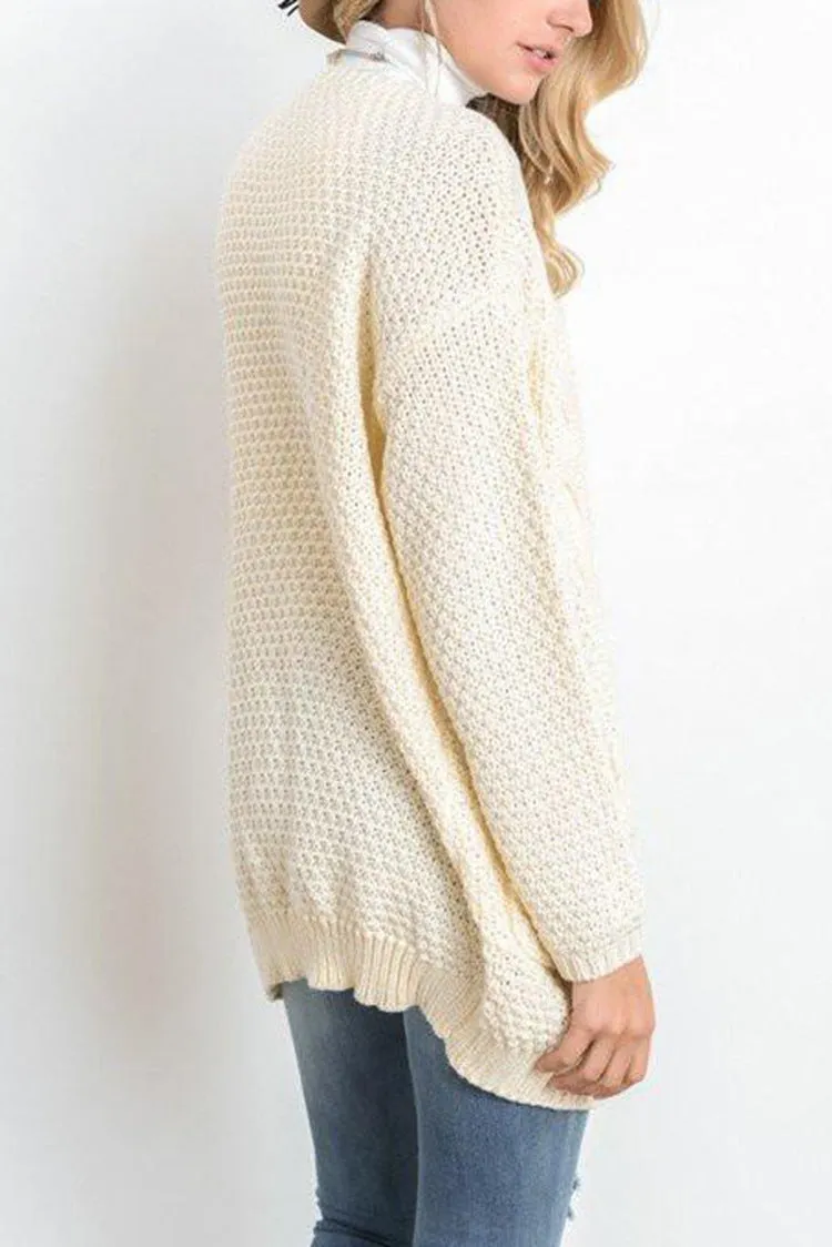 VenusFox Long Long Sleeve Knitted Sweater Cardigans