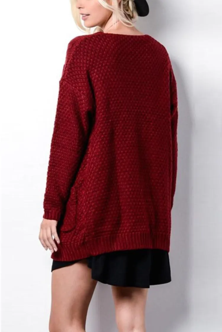 VenusFox Long Long Sleeve Knitted Sweater Cardigans