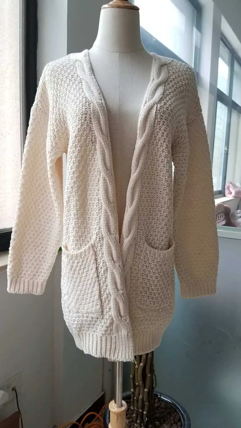 VenusFox Long Long Sleeve Knitted Sweater Cardigans