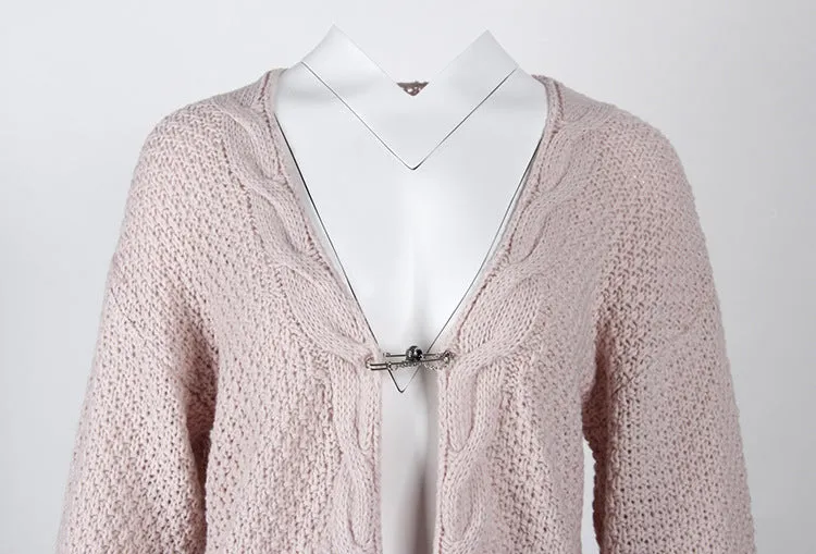 VenusFox Long Long Sleeve Knitted Sweater Cardigans