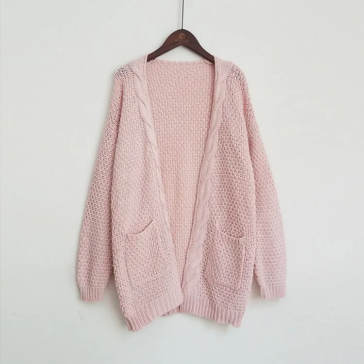 VenusFox Long Long Sleeve Knitted Sweater Cardigans