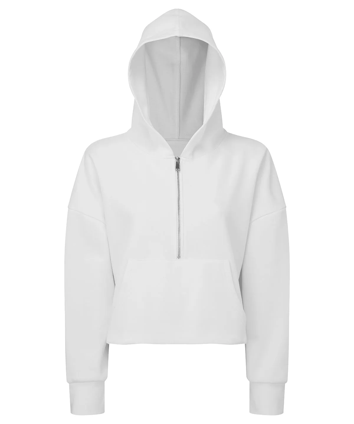 White - Women's TriDri® 1/2 zip hoodie