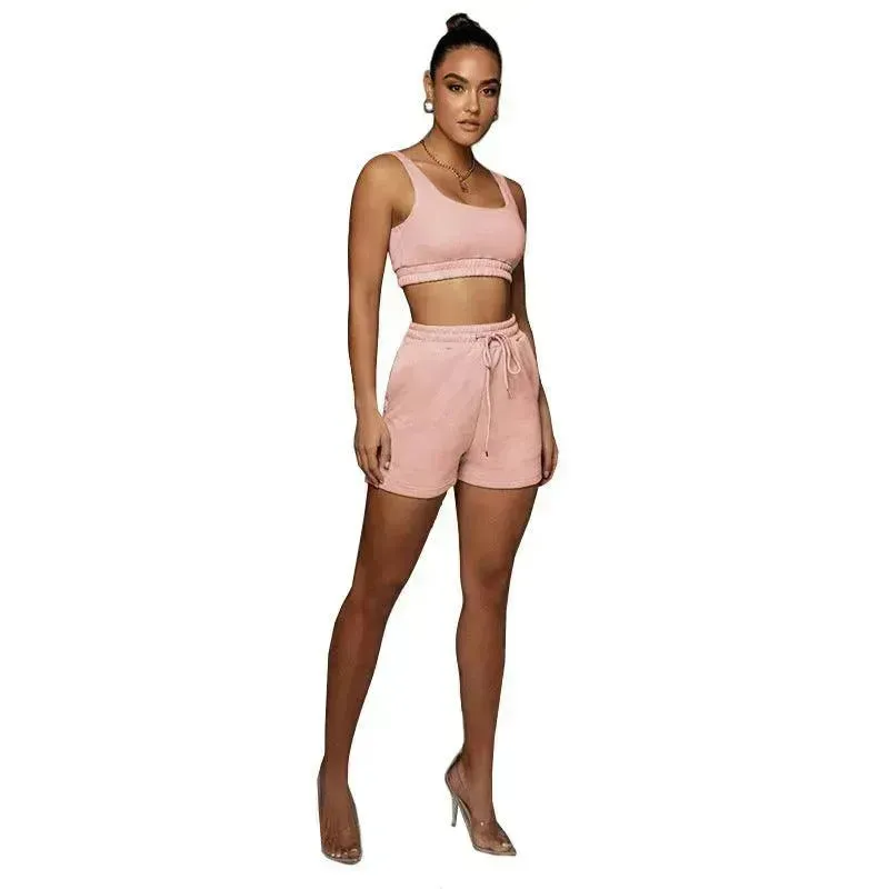 Wholesale Summer Ladies Gym Tracksuits Trendy Sweat Suits for Women