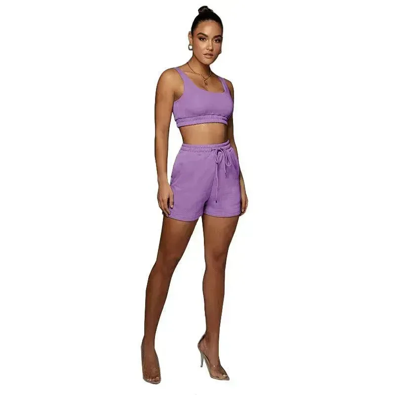 Wholesale Summer Ladies Gym Tracksuits Trendy Sweat Suits for Women