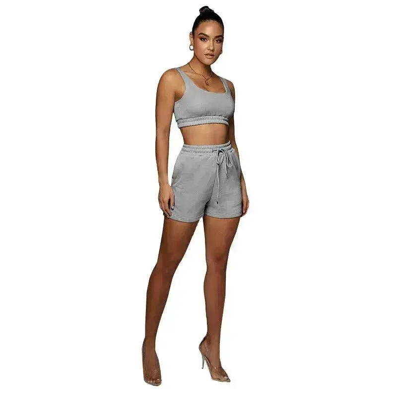 Wholesale Summer Ladies Gym Tracksuits Trendy Sweat Suits for Women