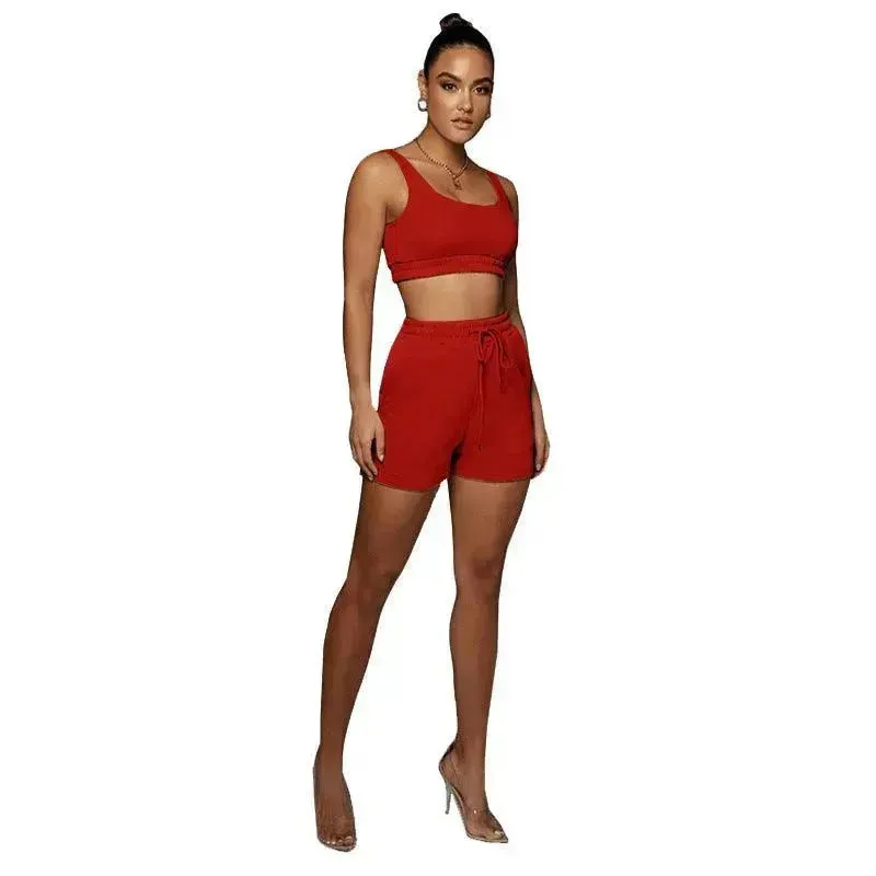 Wholesale Summer Ladies Gym Tracksuits Trendy Sweat Suits for Women