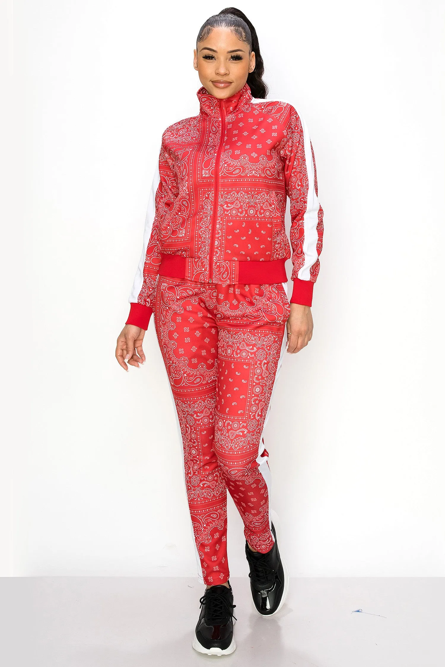 Women's Bandana Paisley Track Suits