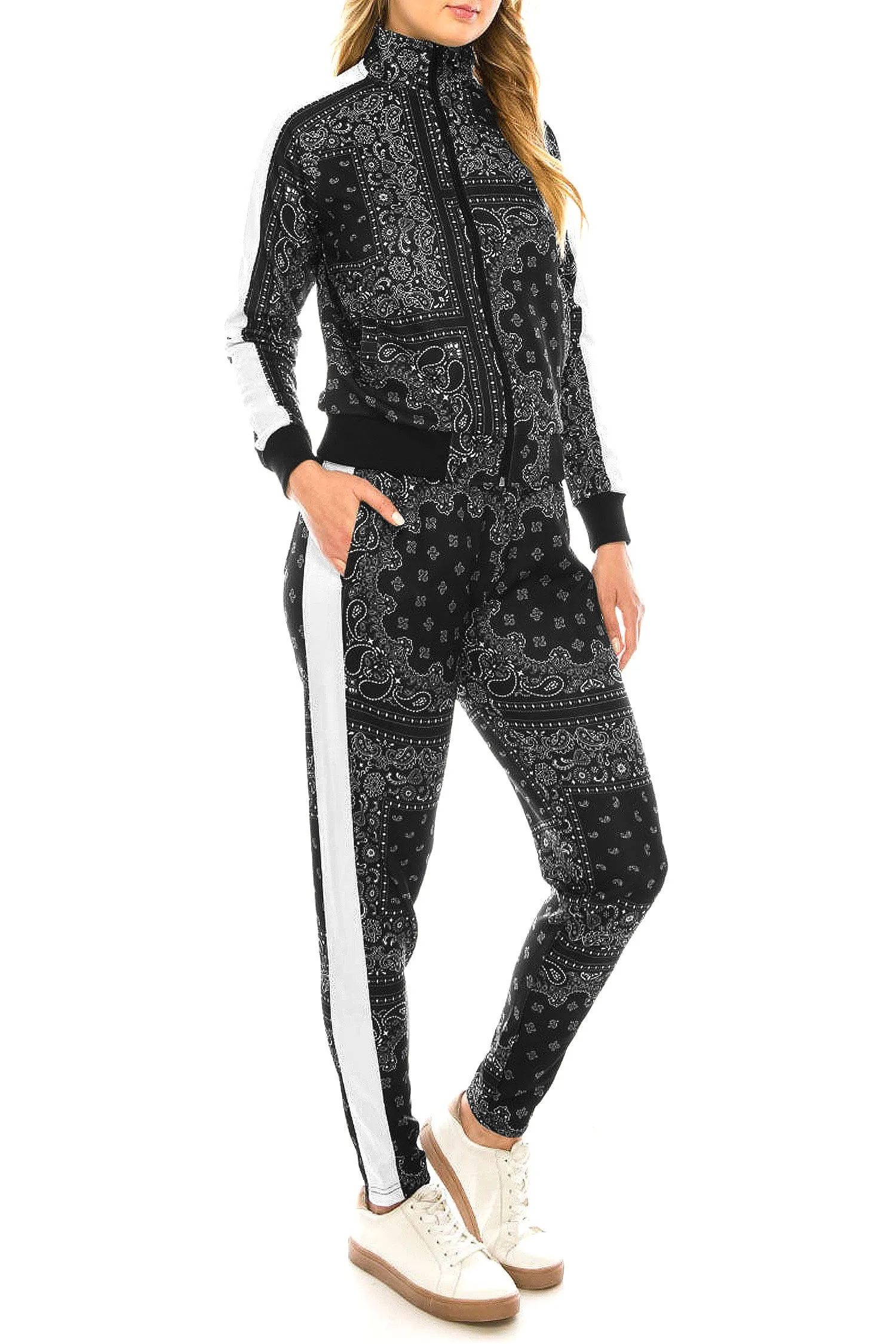 Women's Bandana Paisley Track Suits