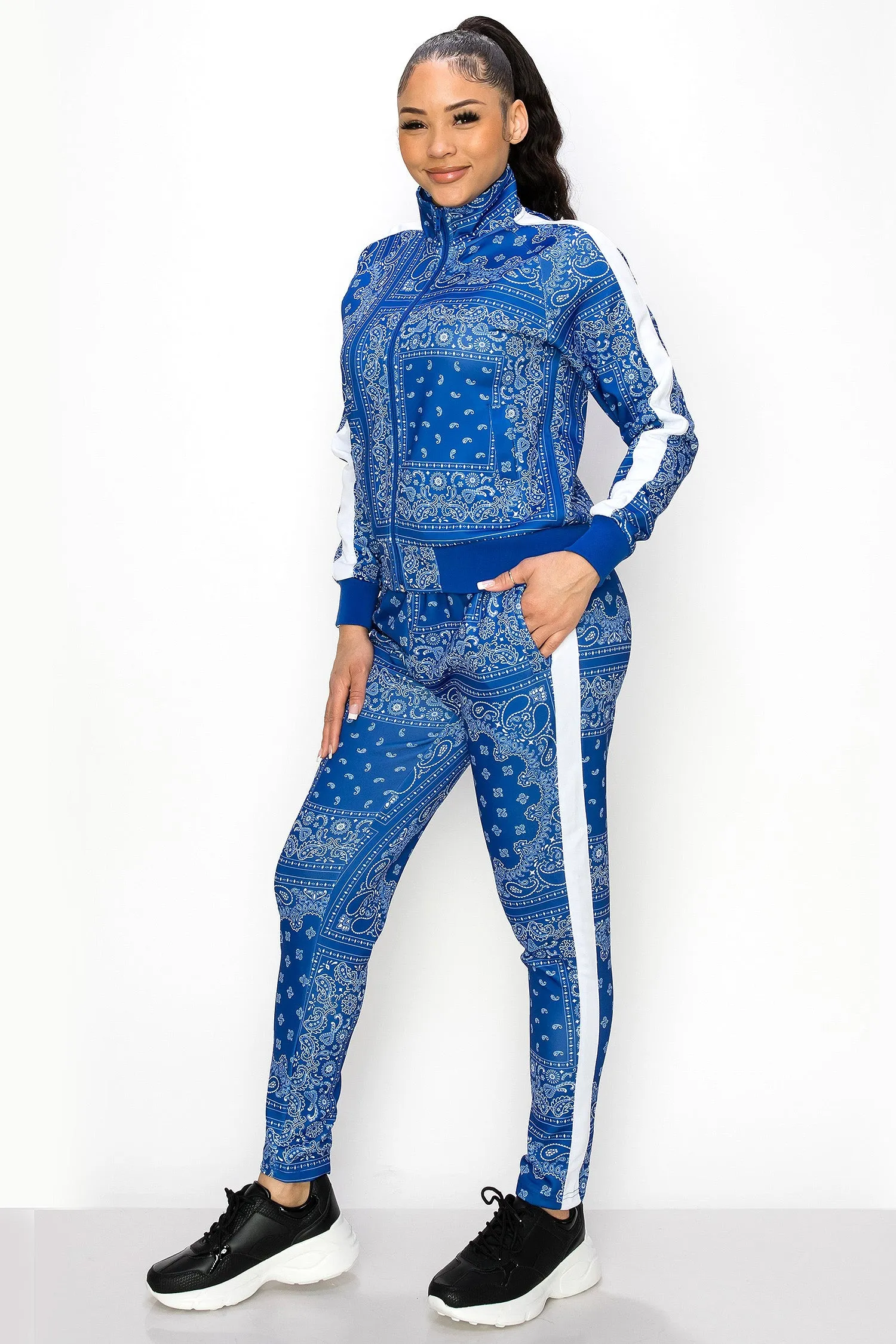 Women's Bandana Paisley Track Suits