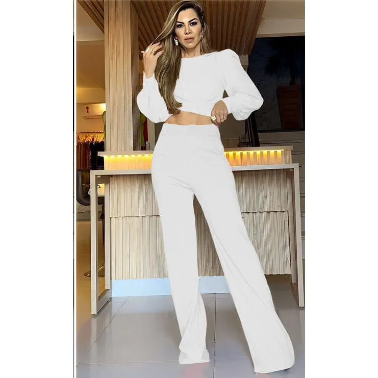 Women's Crop top Bellbottom Tracksuits.