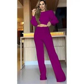 Women's Crop top Bellbottom Tracksuits.