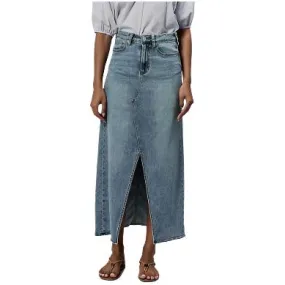 Women's DearJohn Vianna Clean Hem Front Slit Denim Skirt DKM82A234NVK