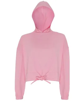 Womens TriDri® cropped oversize hoodie | Light Pink