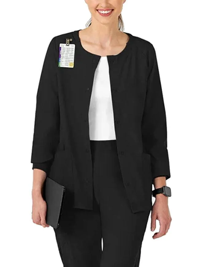 WonderWink W123 Women's Crew Neck Warm Up Jacket